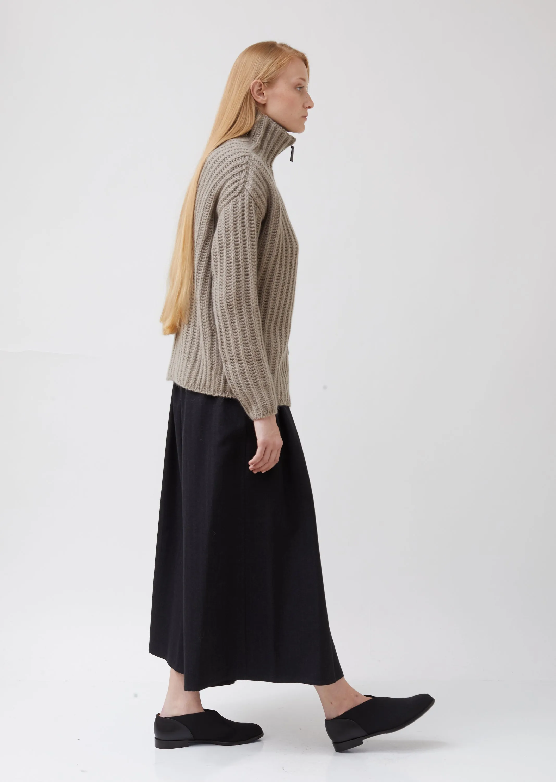 Alpaca Cardigan with Zip