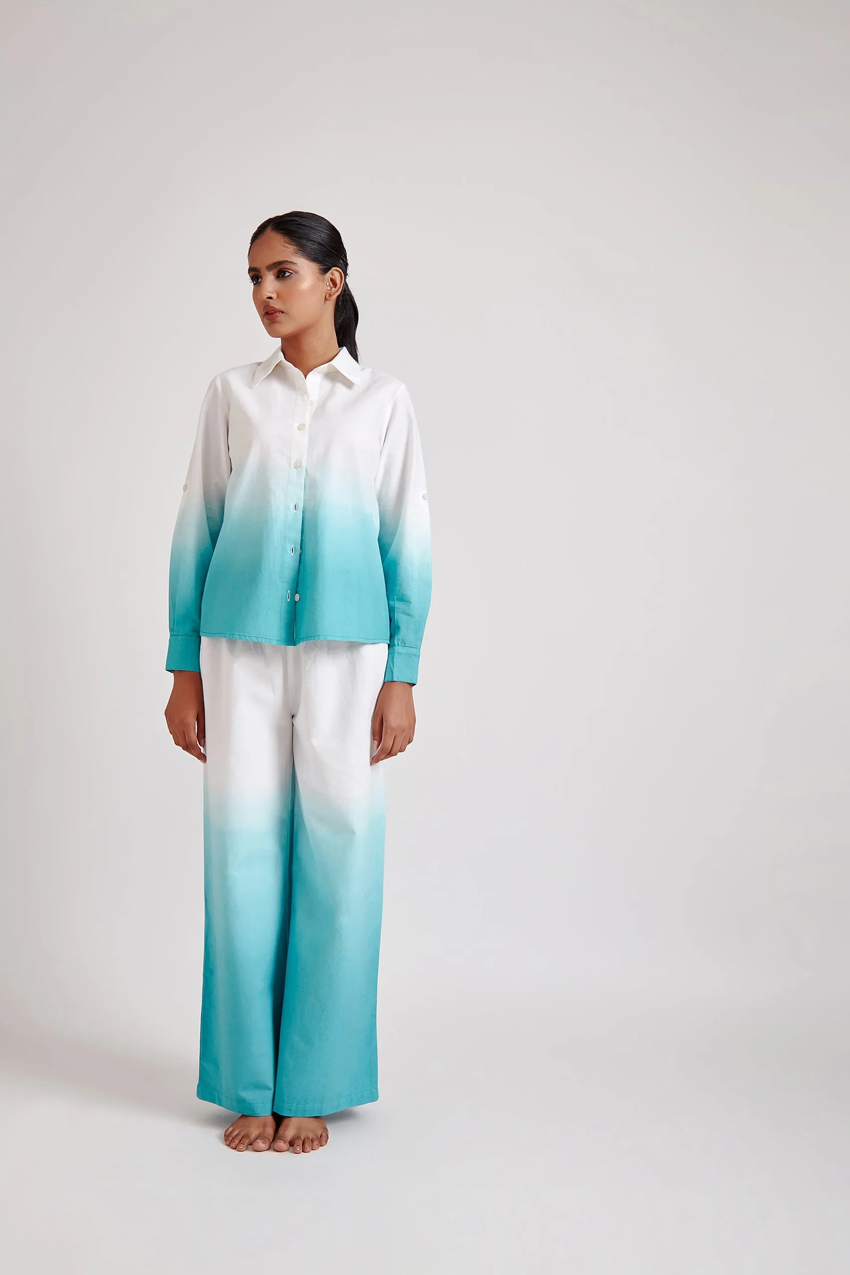 Blue Ombre Trouser
