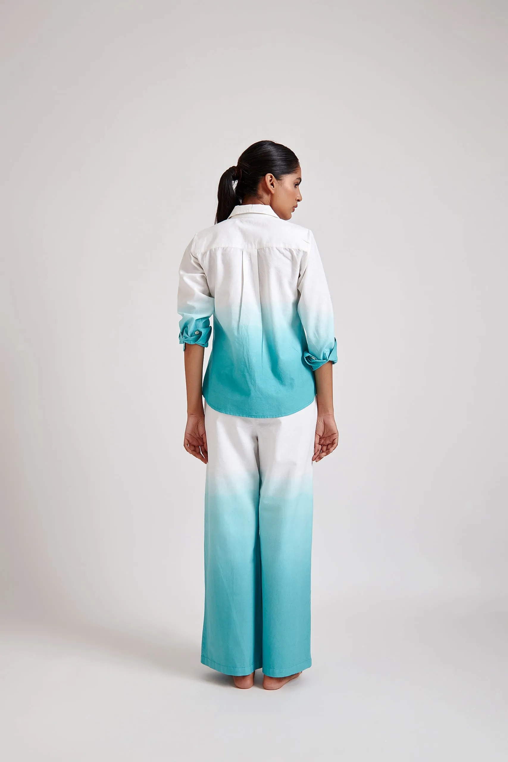 Blue Ombre Trouser