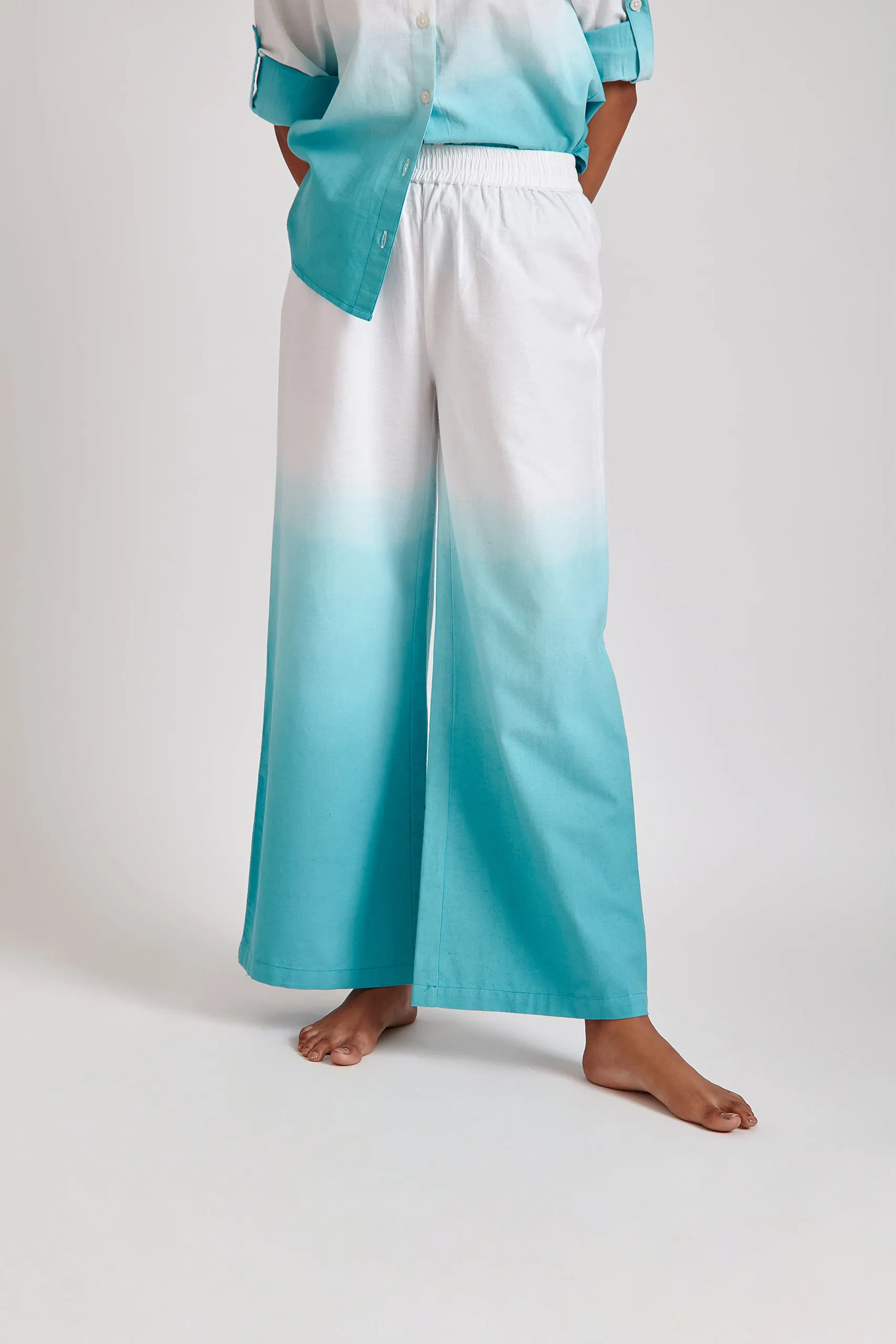 Blue Ombre Trouser