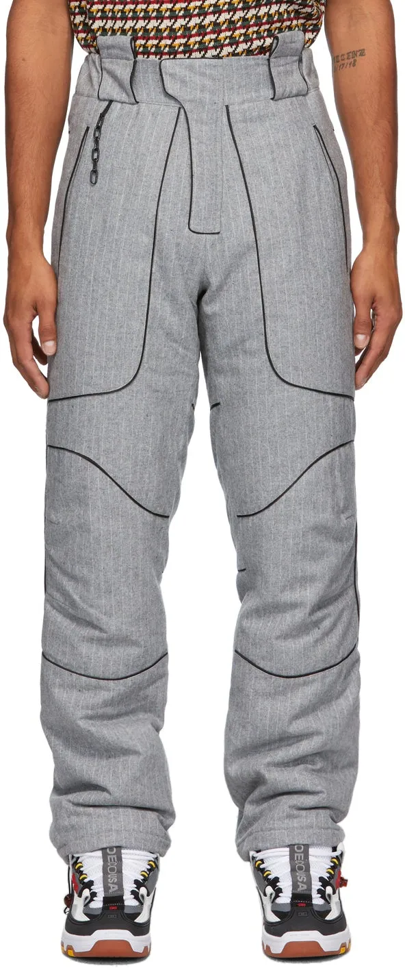Boramy Viguier Grey Wool Hiking Trousers
