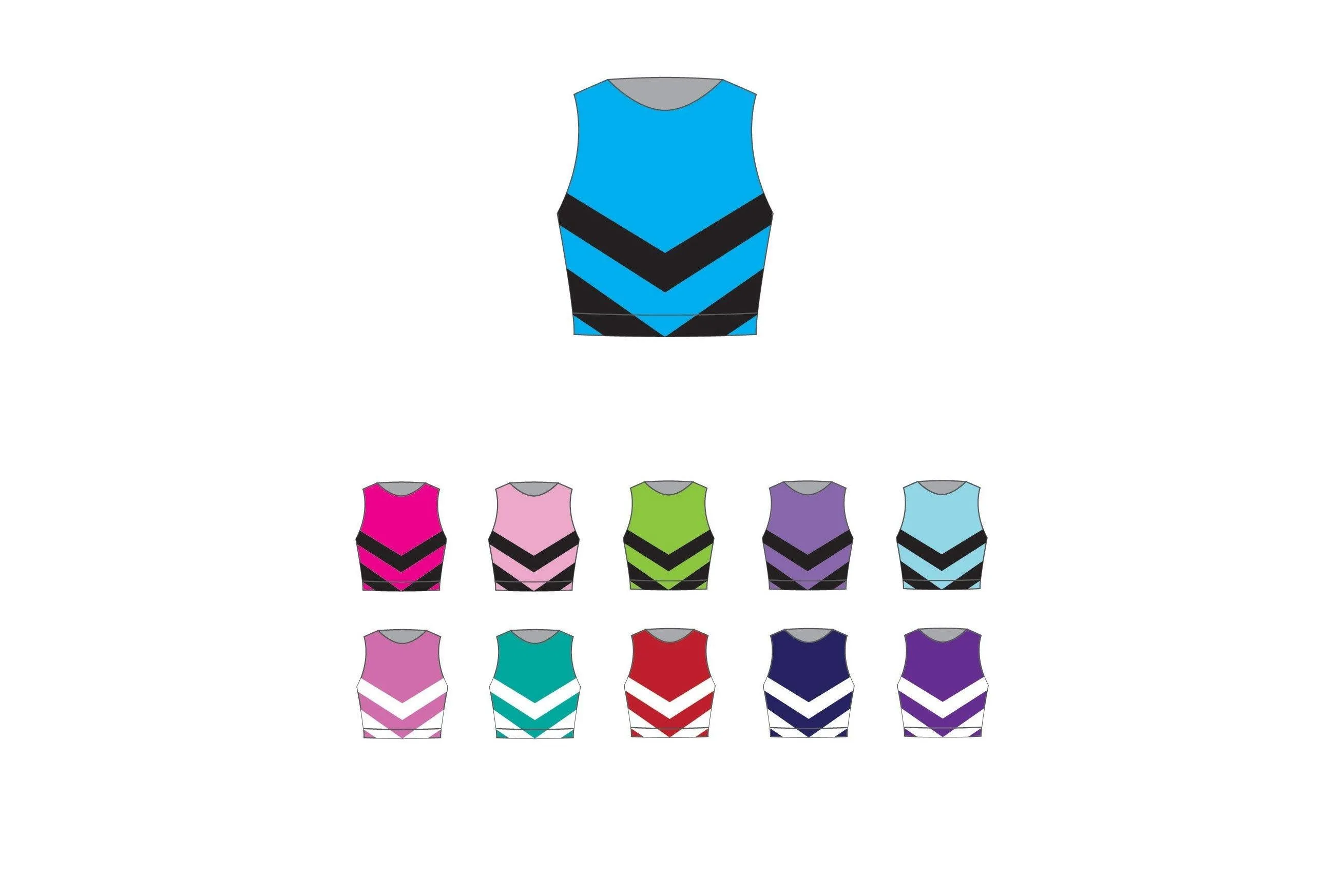 Chevron Sleeveless Crop