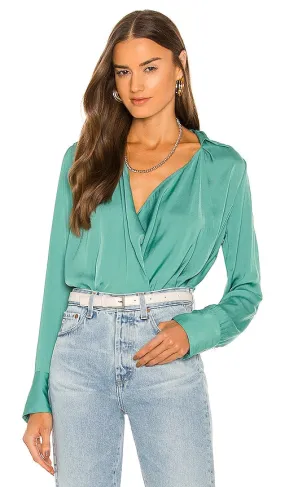 Free People Shine Bright Cowl Top in Teal