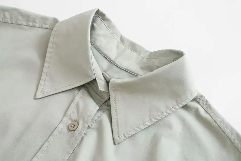 GATHERED ASYMMETRIC SHIRT