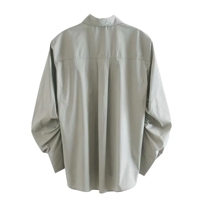 GATHERED ASYMMETRIC SHIRT