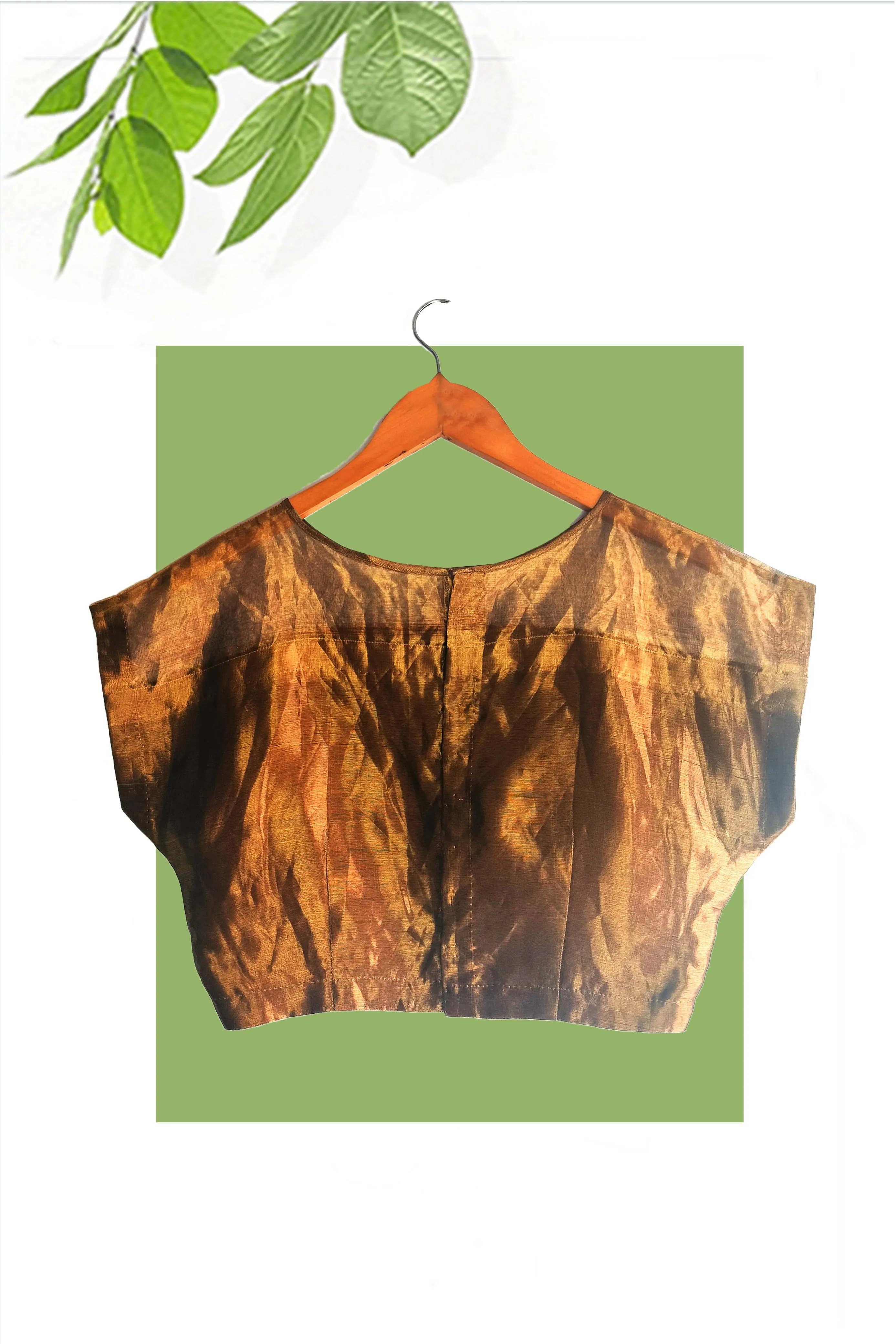 Gold organza tissue blouse