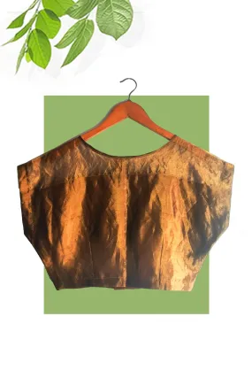 Gold organza tissue blouse