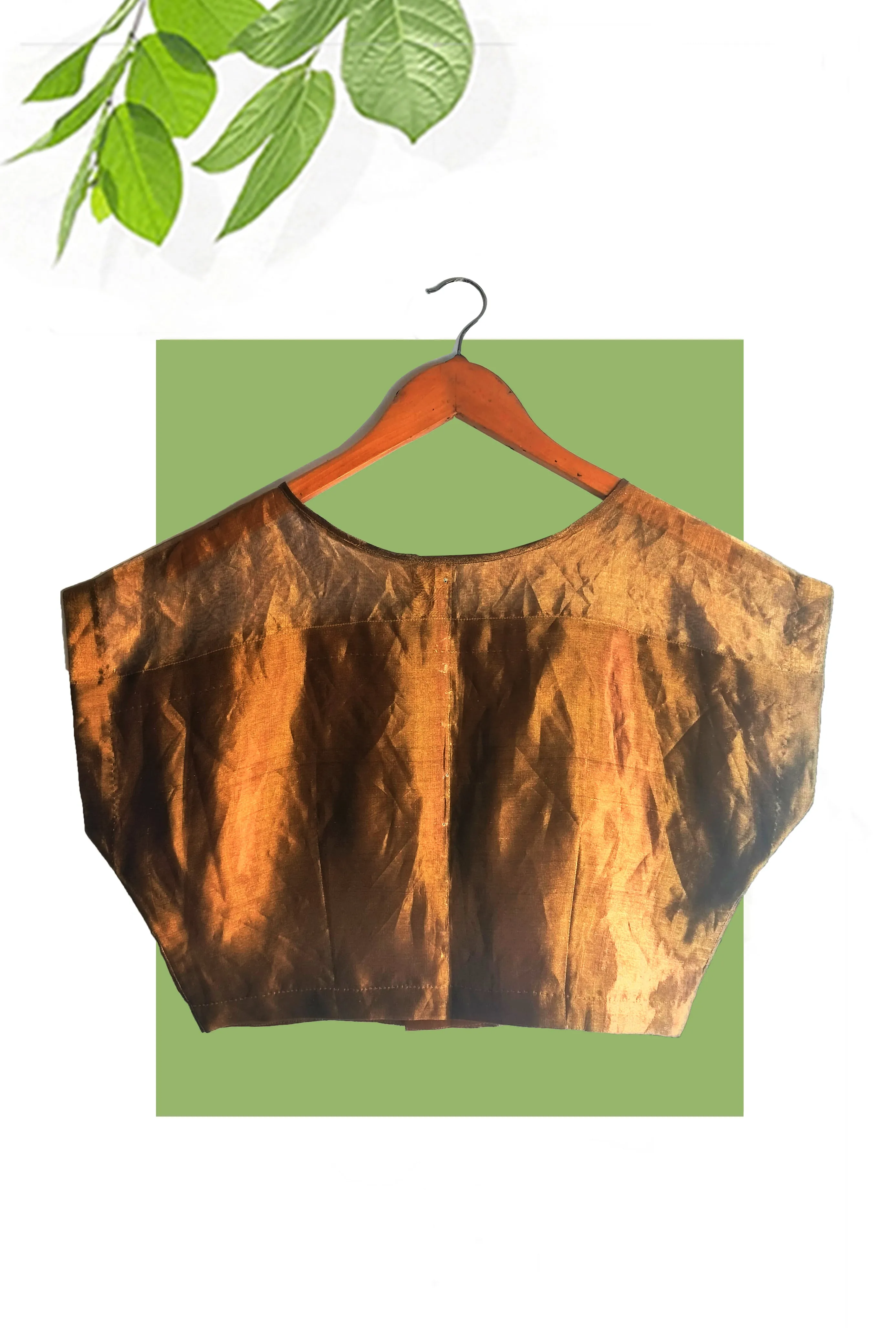 Gold organza tissue blouse