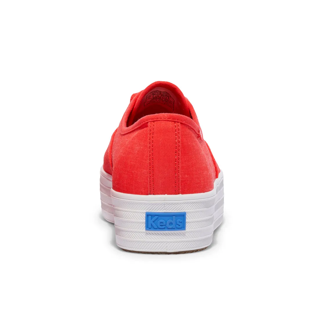 Keds Womens' Point Linen Red (WF68117)