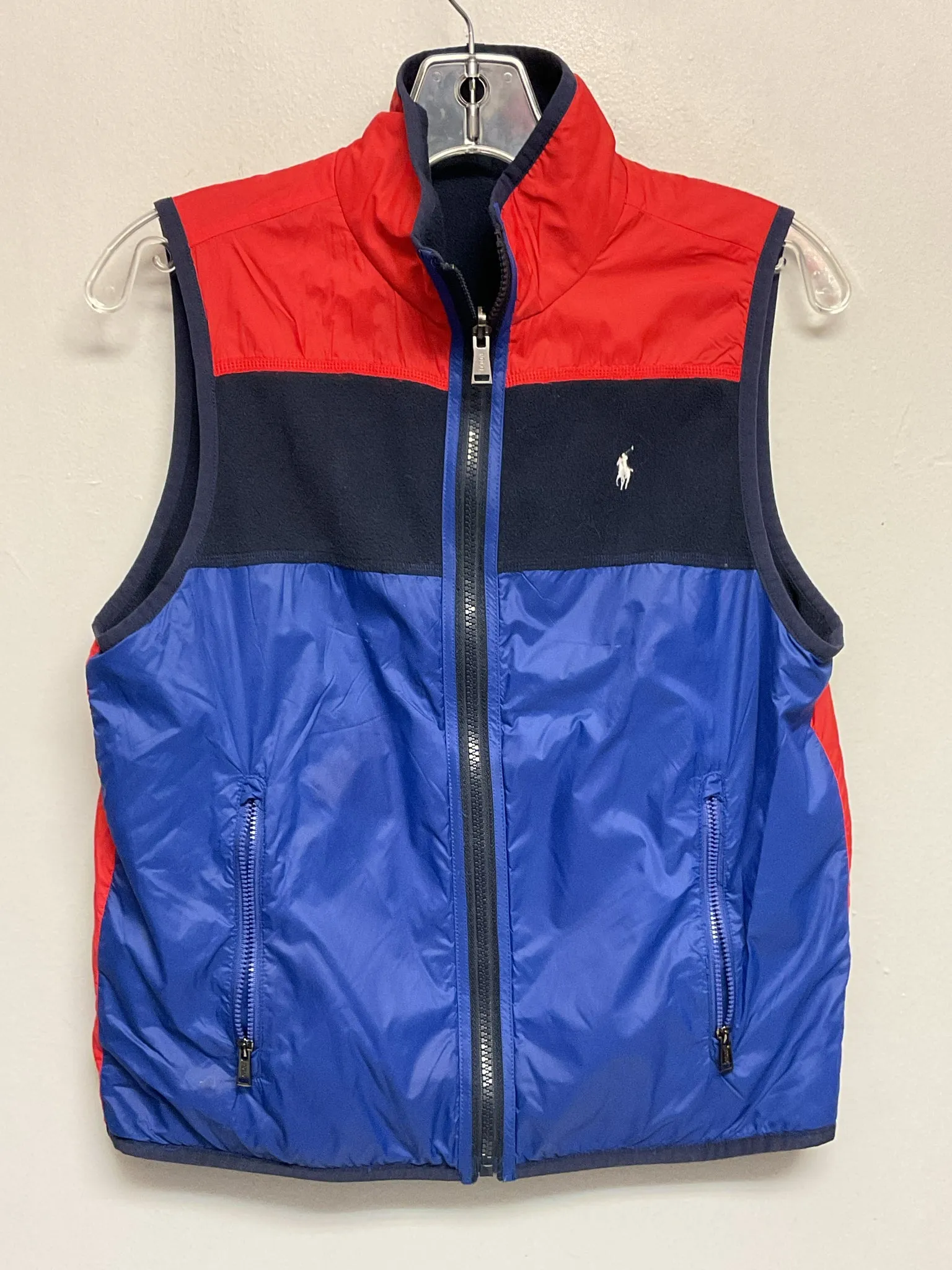 Ralph Lauren Size 14 Red & Blue Polyester Big Boys Sweaters & Vests