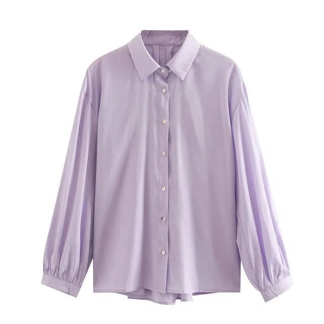 SEMI SHEER PLEATED SHIRT