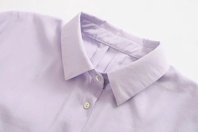 SEMI SHEER PLEATED SHIRT