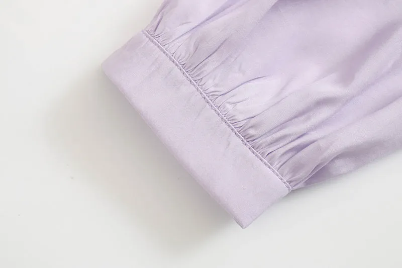 SEMI SHEER PLEATED SHIRT