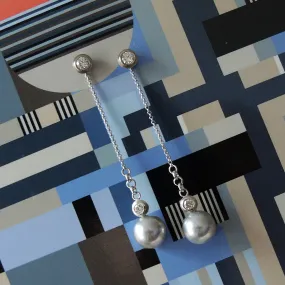 Series  26 | Pearl Jacket, 35 mm Long with Diamonds